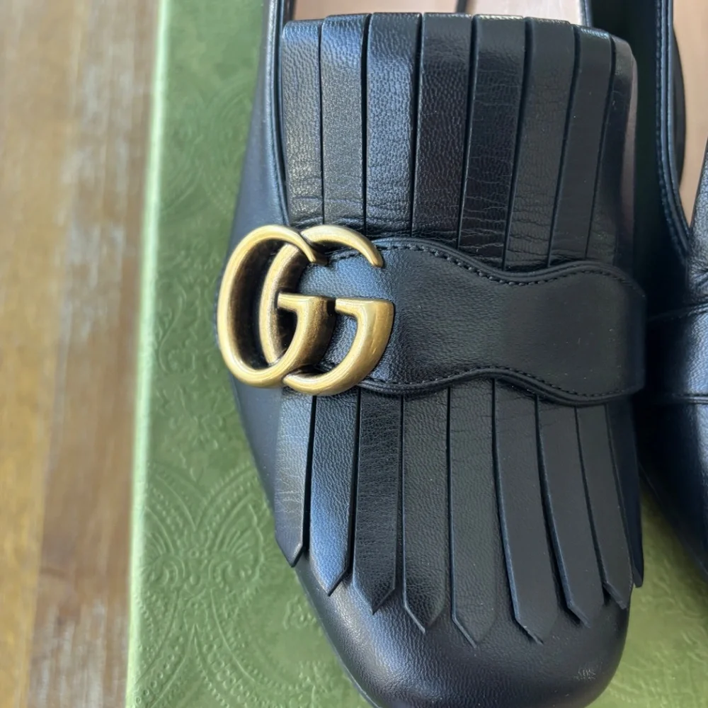 GUCCI SHOES MALAGA  NERO SIZE 9 - Picture 11 of 14